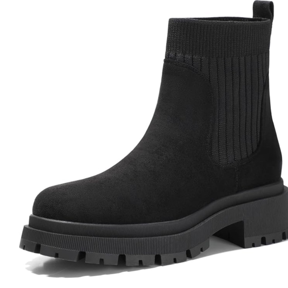 Bacia Chelsea Boots Womens Ankle Boots Platform Lug Sole